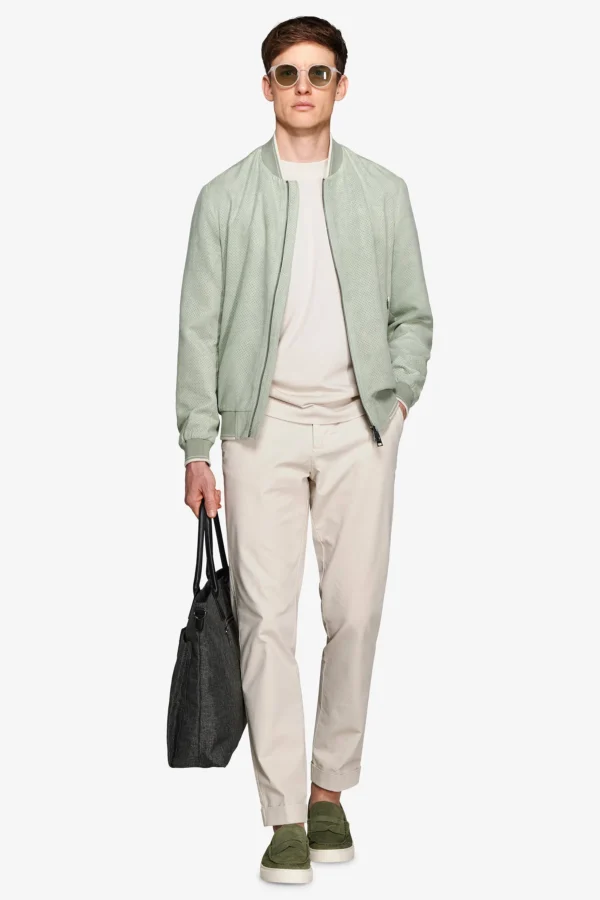 Bomber ecosuede traforato salvia - Image 2