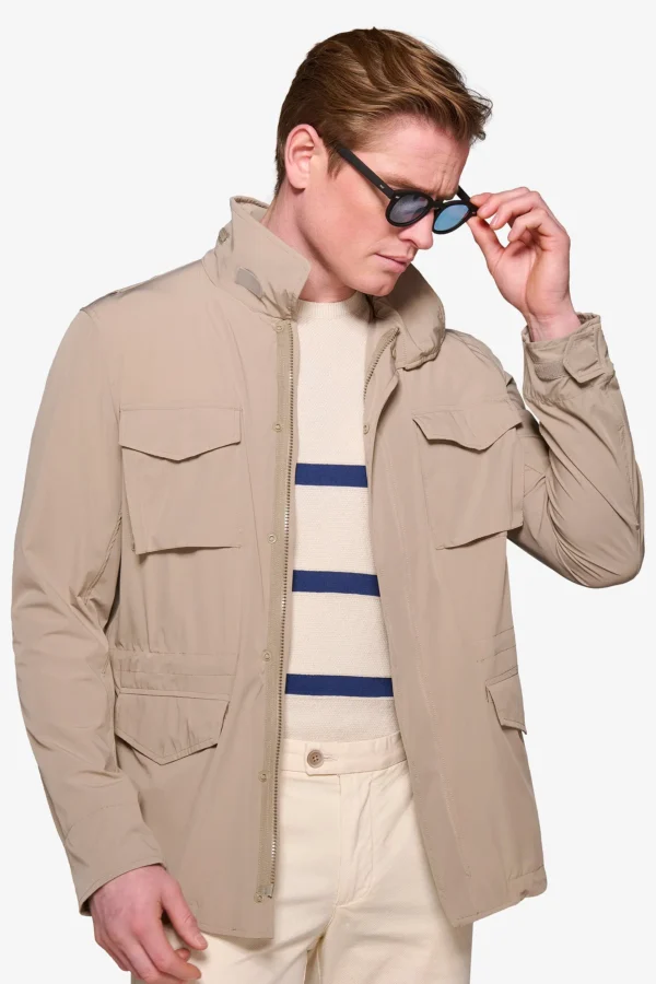 Bomber tasche con pattina verde malva