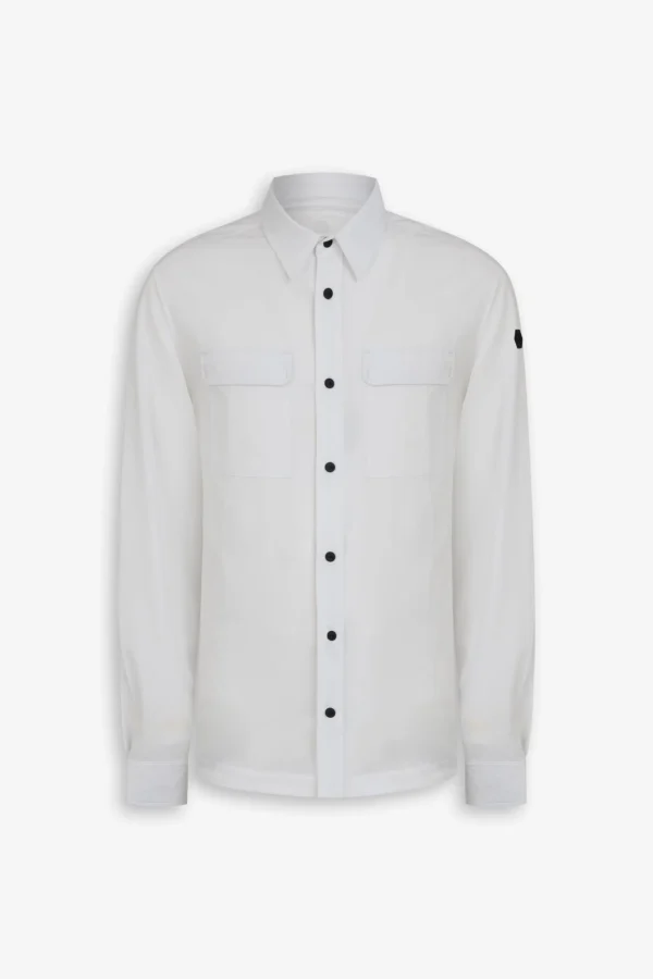 Overshirt in ripstop tecnica DNJ bianca