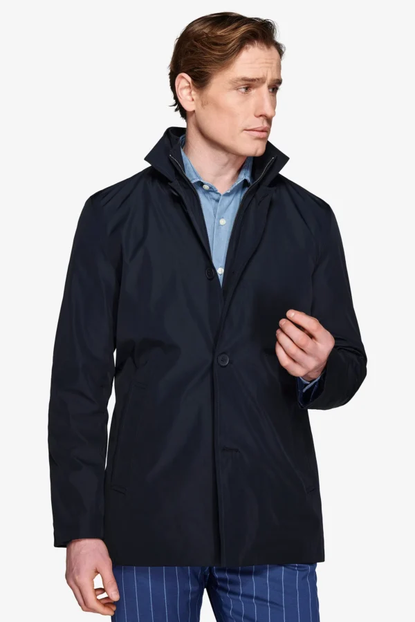 Trench con pettorina blu - Image 2